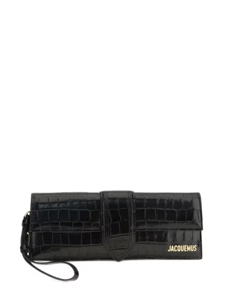 Geantă plic Jacquemus din piele negru