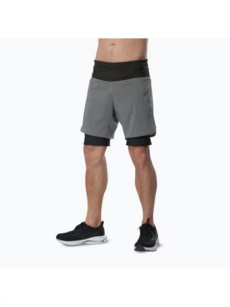 Мъжки шорти за бягане Mizuno Trail Multipocket lava smoke сиво