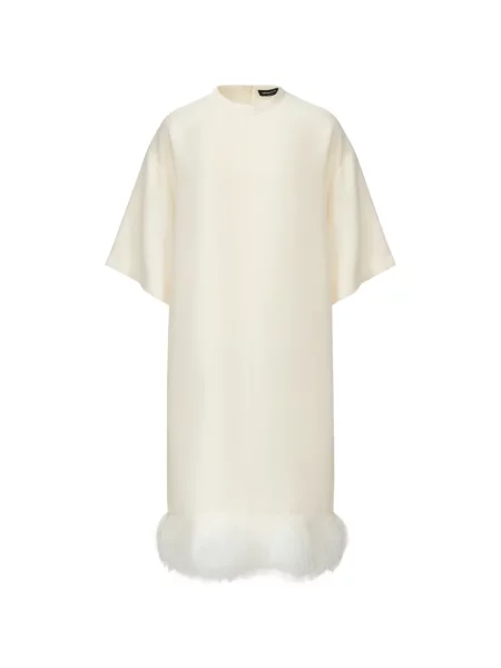 Scurt rochie midi Fabiana Filippi cu pene