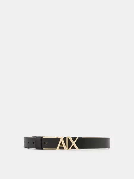 Armani Exchange Чорний/бежевий Шкіра з покриттям чорний