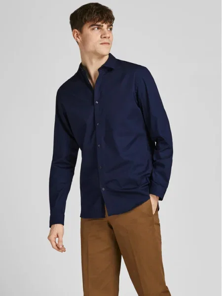 Jack&Jones Košeľa Tmavomodrá Slim Fit