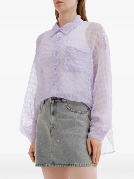 Cămașă B+ab în carouri violet