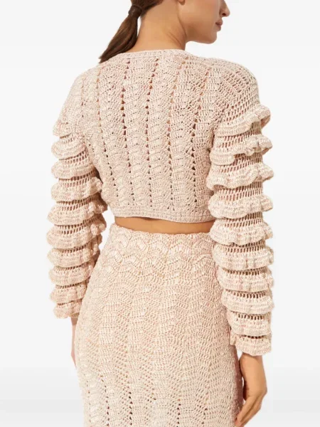 Cardigan Loveshackfancy cu volane