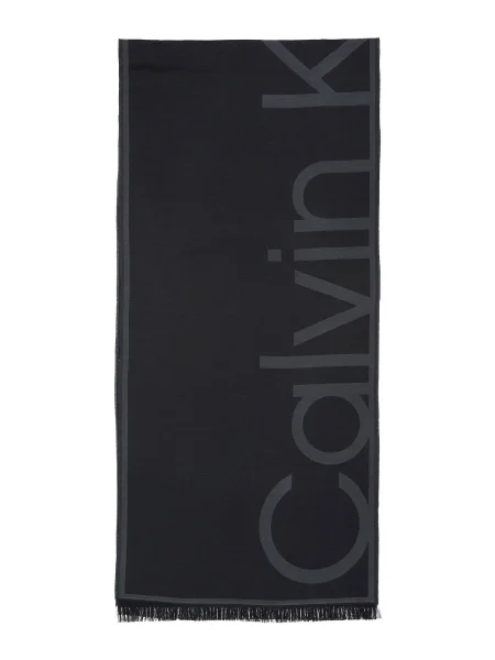 Calvin Klein Fular gri bazalt negru