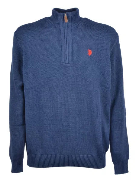 U.S. POLO ASSN. Pulover albastru marin roșu