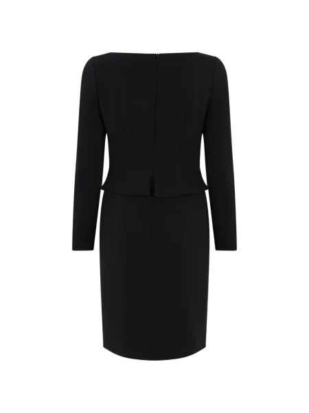 Lung rochie Moschino cu funde negru