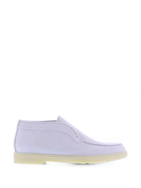 Botine Santoni din piele alb