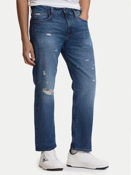 Guess Jeans Дънки Straight Fit син