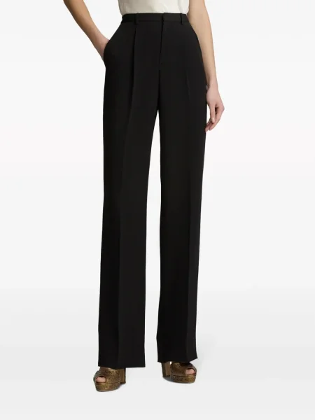 Μάλλινο παντελόνι Ralph Lauren Collection μαύρο