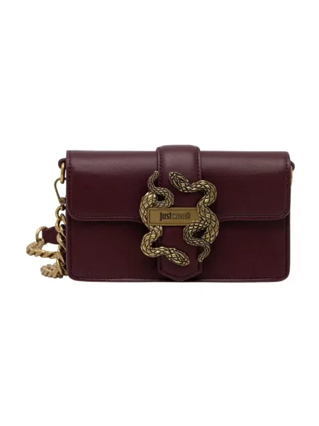 Just Cavalli torebka crossbody z imitacji skóry brązowa