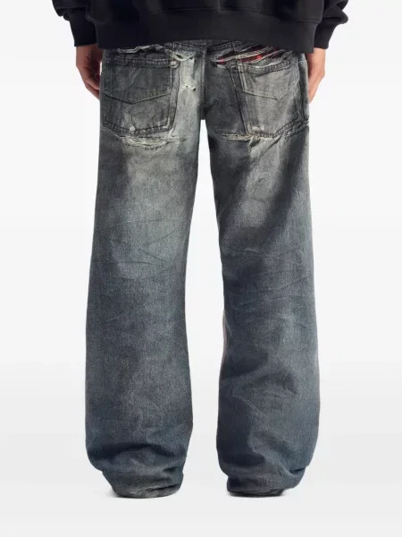 Džíny Purple Brand s oděrkami modré