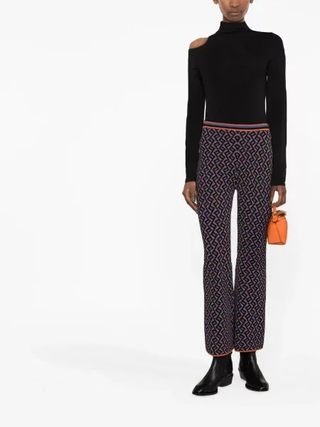 Žakardinis kelnės Dvf Diane Von Furstenberg mėlyna