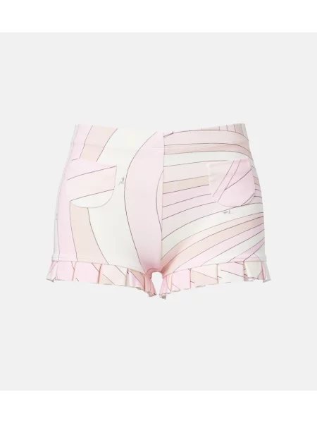 Pantaloni scurți Pucci din jerseu roz