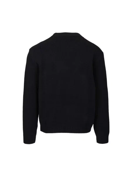 Sweter Maison Kitsune wełniany niebieski