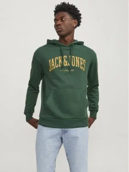 Jack&Jones Mikina Josh Zelená Standard Fit žlutá