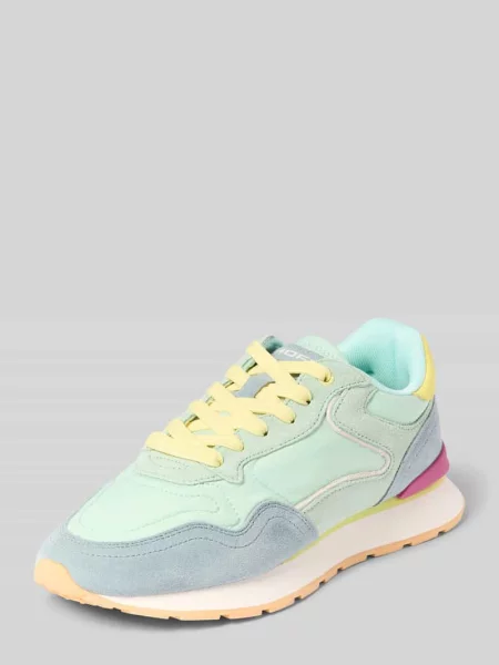 Sneakersy z mieszanka skóry z detal z logo model City' Hoff niebieskie