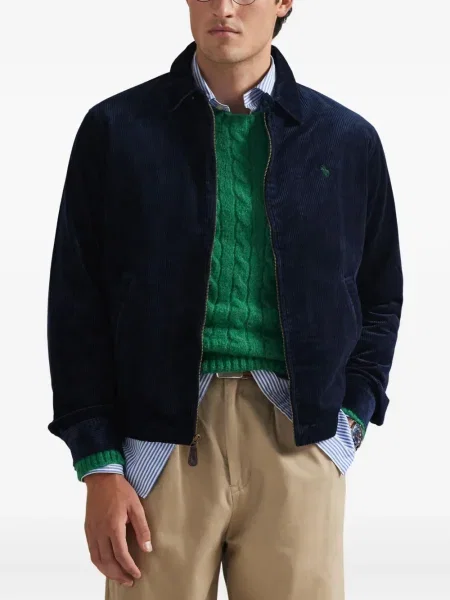 Ριγέ polo Polo Ralph Lauren με κουκούλα με αυτόγραφο λευκό