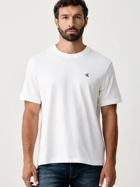 Calvin Klein Jeans tričko pánske biela