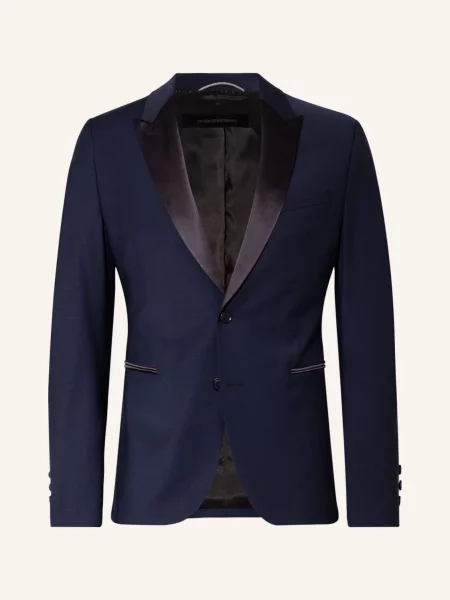 Drykorn Smokingové Sako Lorient Slim Fit blau