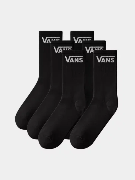 Vans CLASSIC HALF CREW Набір шкарпеток Унісекс Бавовна/поліестер/еластан чорний