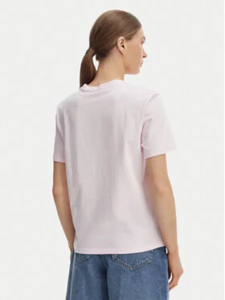 Calvin Klein Jeans Póló NYC Logo Classic Fit rózsaszín