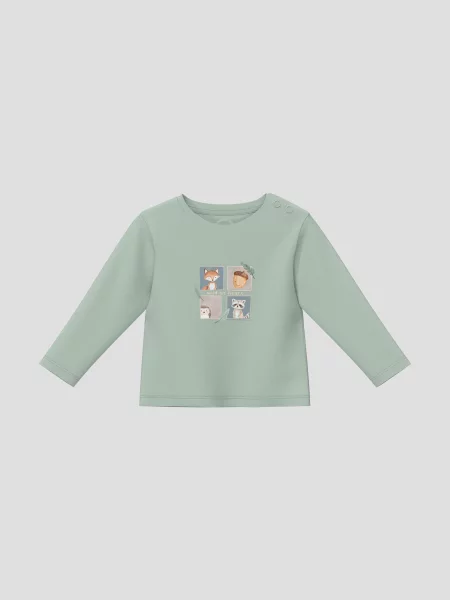T-shirt unisex z nadrukiem zielona