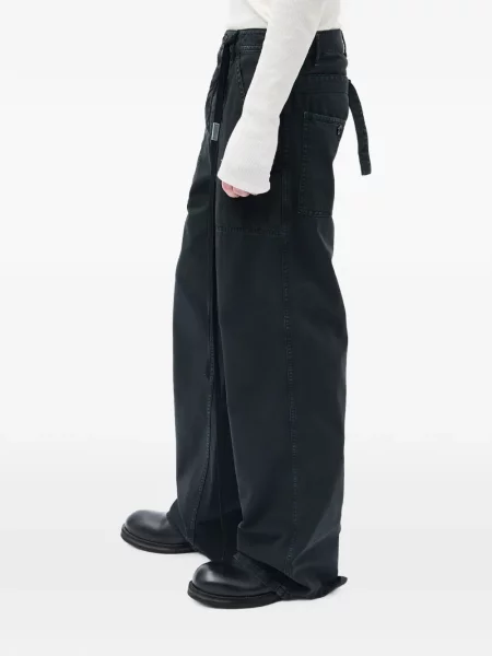 Pantaloni Ann Demeulemeester cu cordon negru