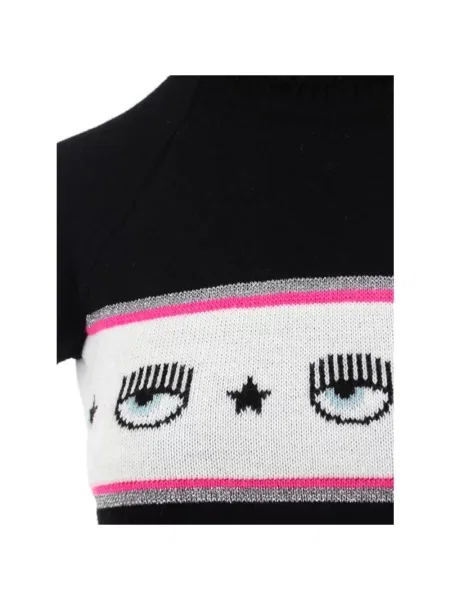 Sukienka Chiara Ferragni Collection z krótkim rękawem czarna
