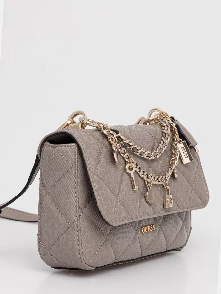 Guess geantă crossbody pentru femei LIBBY bej