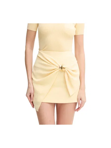Elisabetta Franchi spódnica mini ołówkowa żółty