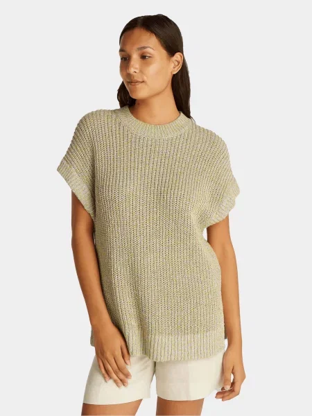 Жилет Calvin Klein бавовна/льон бежевий