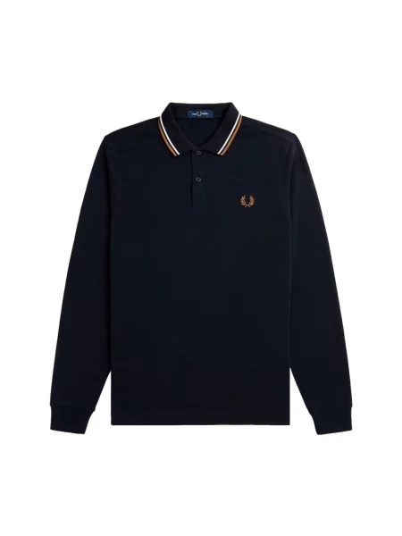 Fred Perry Koszulka Polo Z Piki blau białe