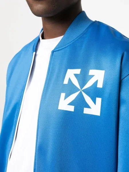 Μπουφάν Off-white με σχέδιο λευκό
