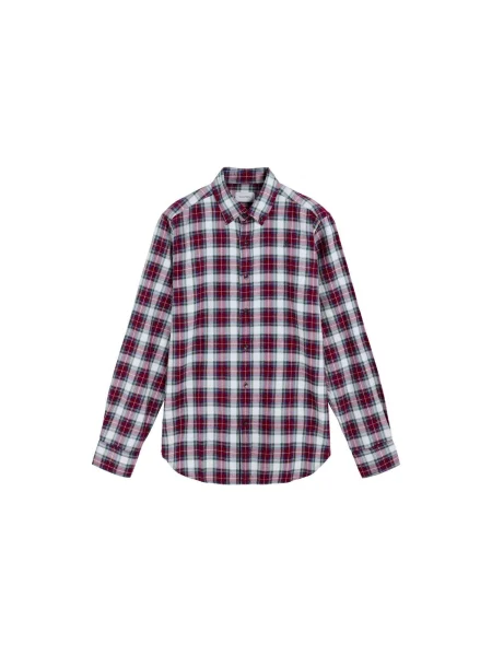 Scalpers Tricou Tartan Check albastru roșu gri