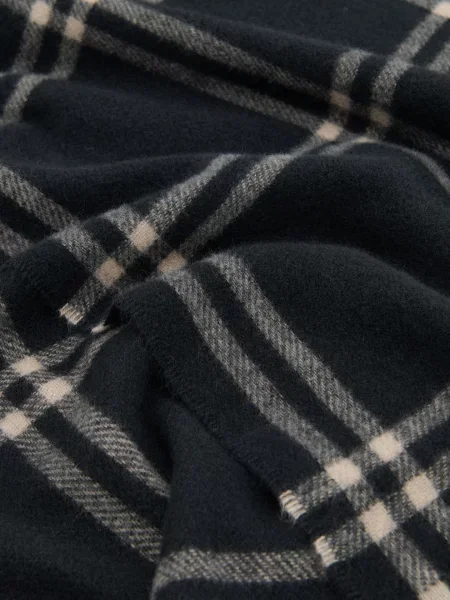 Reserved Картатий шарф чорний