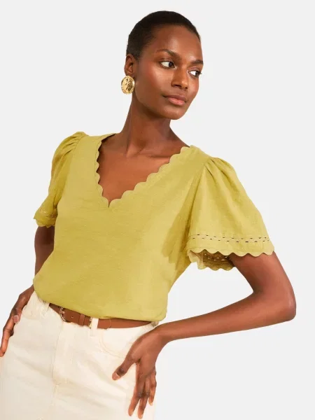 Love & roses Tricou pastel verde