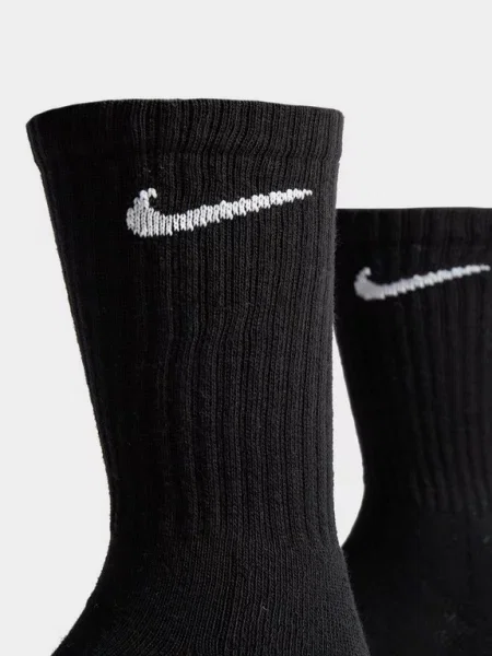NIKE Sportovní ponožky černá bílá