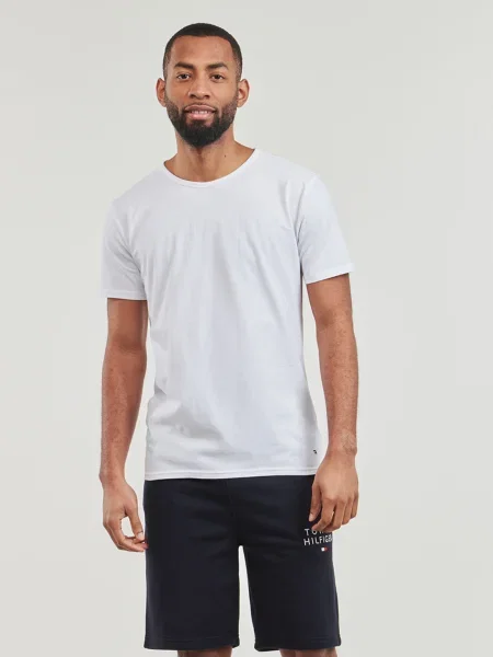 Strečové tričko Tommy Hilfiger biela