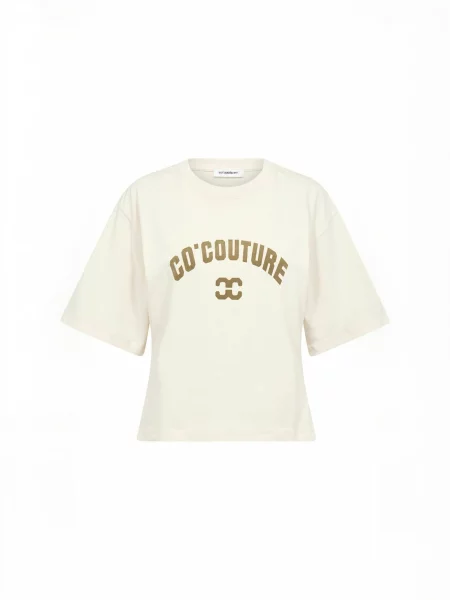 Co'couture Top Zenga perlat alb