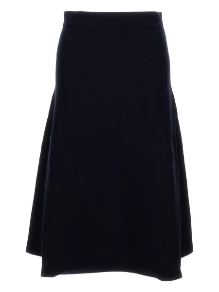 Fustă midi Max Mara până la genunchi albastru