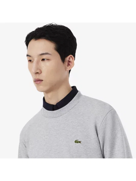 Lacoste Bluza Polarowa O Klasycznym Kroju szary