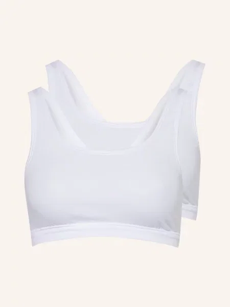 Schiesser Biustonosze Bustier 2 Szt. weiss biały