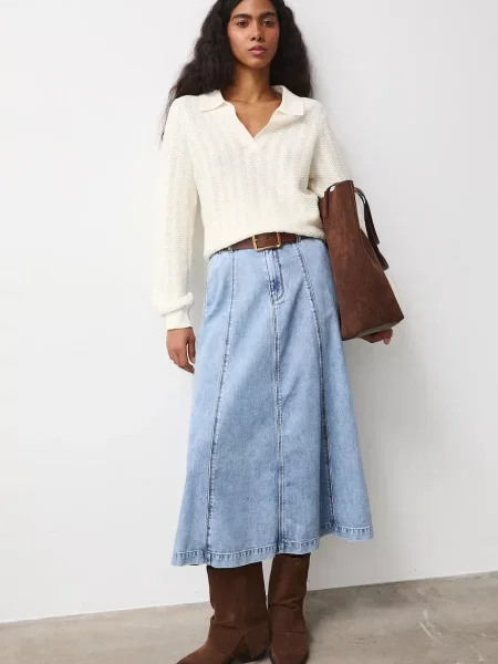 Medicine spódnica jeansowa niebieska