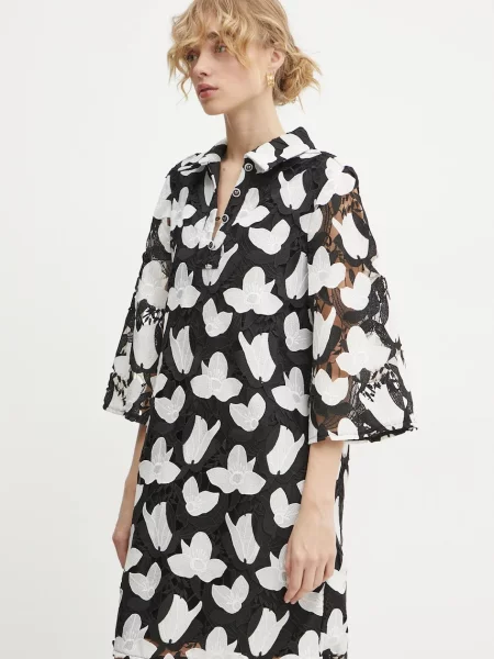 Bruuns Bazaar rochie mini drept negru