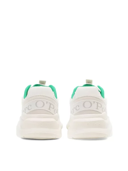 Sneakerși Marc O'polo plasă chunky alb