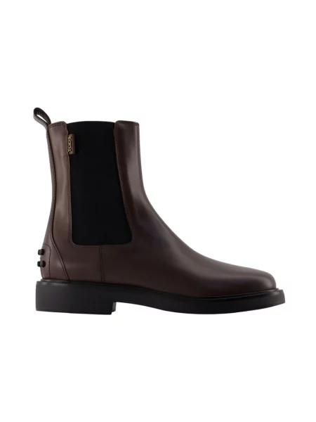 Sztyblety Tod's skórzane brązowe