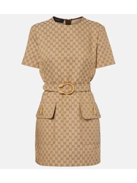 Платно рокля Gucci бежово