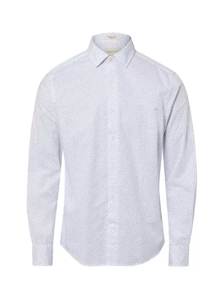Gant Koszula Mężczyźni Regular Fit biały|wielokolorowy wzorzysty M biała