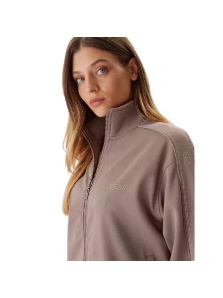 Bluza rozpinana Guess brązowa