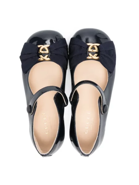 Balerinki dziecięce Gucci niebieskie